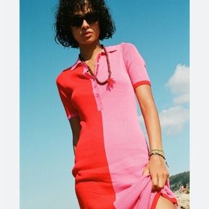 NEW! SOLID AND STRIPED KNIT DRESS SZ XS